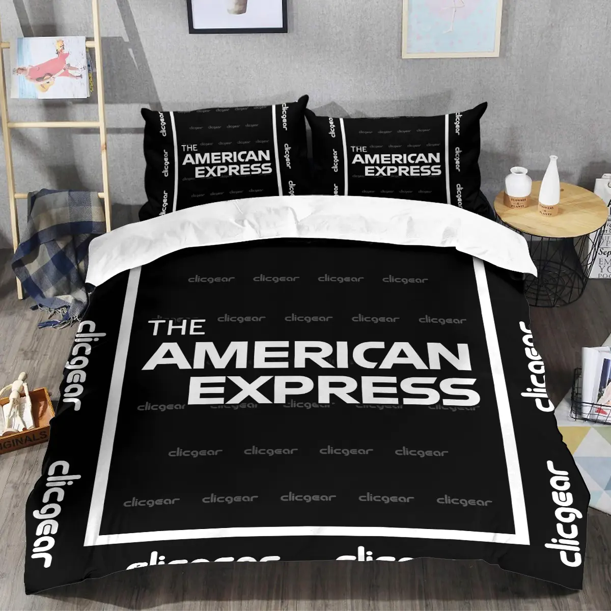 The American Express Golf Tournament Clicgear Brand Exclusive Logo All Over Prints BLAEG221024A01CLISJT - Bedding Set