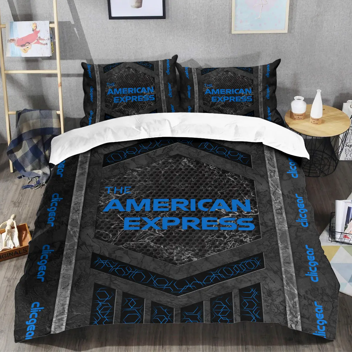 The American Express Golf Tournament Clicgear Brand Exclusive Logo All Over Prints BLAEG231024A01CLISJT - Bedding Set