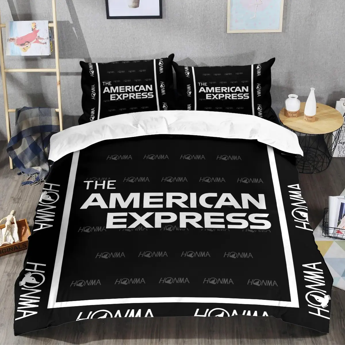 The American Express Golf Tournament Honma Brand Exclusive Logo All Over Prints BLAEG221024A01HOSJT - Bedding Set