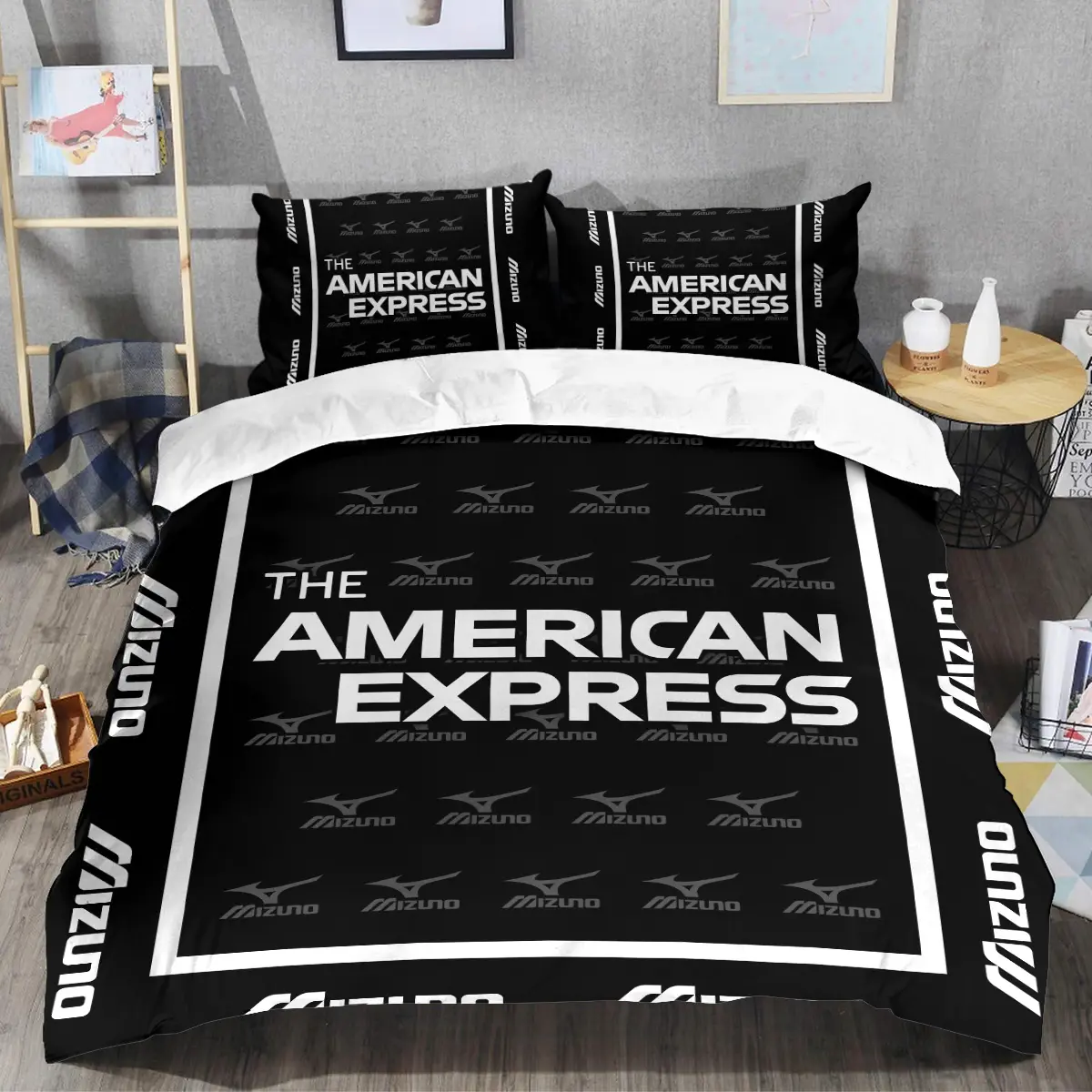 The American Express Golf Tournament Mizuno Brand Exclusive Logo All Over Prints BLAEG221024A01MIZSJT - Bedding Set