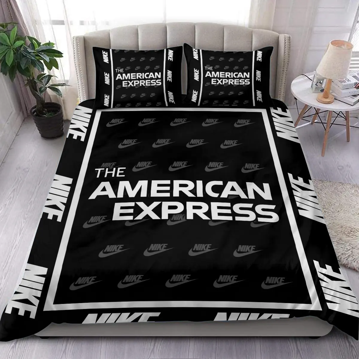 The American Express Golf Tournament Nike Brand Exclusive Logo All Over Prints BLAEG221024A01NKSJT - Bedding Set