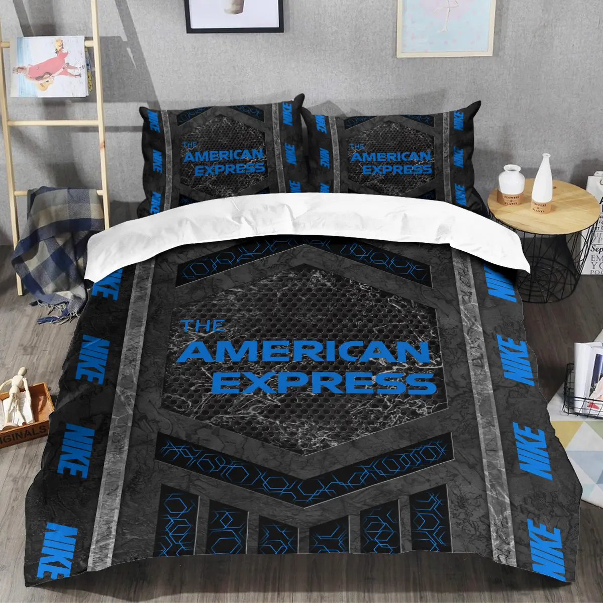 The American Express Golf Tournament Nike Brand Exclusive Logo All Over Prints BLAEG231024A01NKSJT - Bedding Set