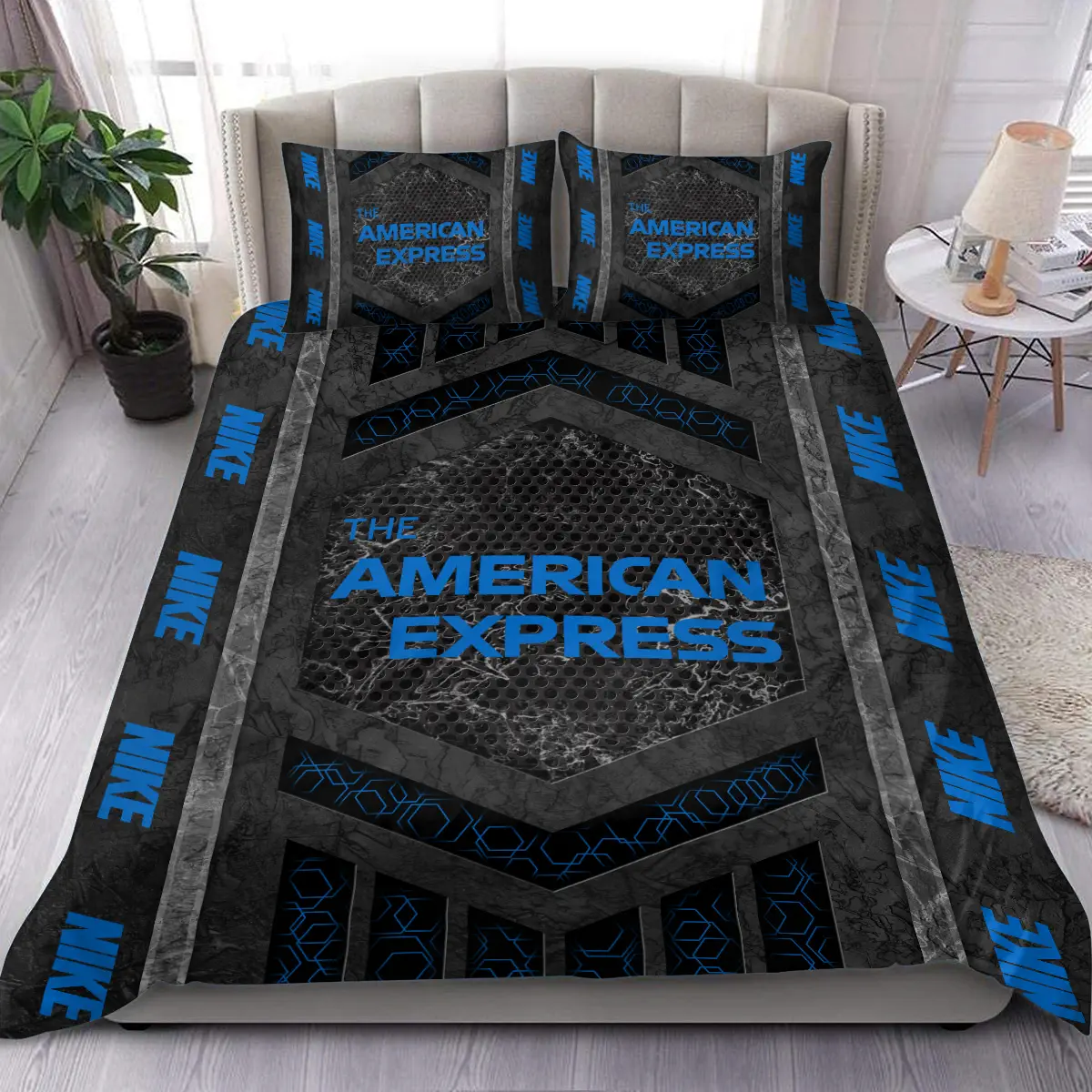 The American Express Golf Tournament Nike Brand Exclusive Logo All Over Prints BLAEG231024A01NKSJT - Bedding Set