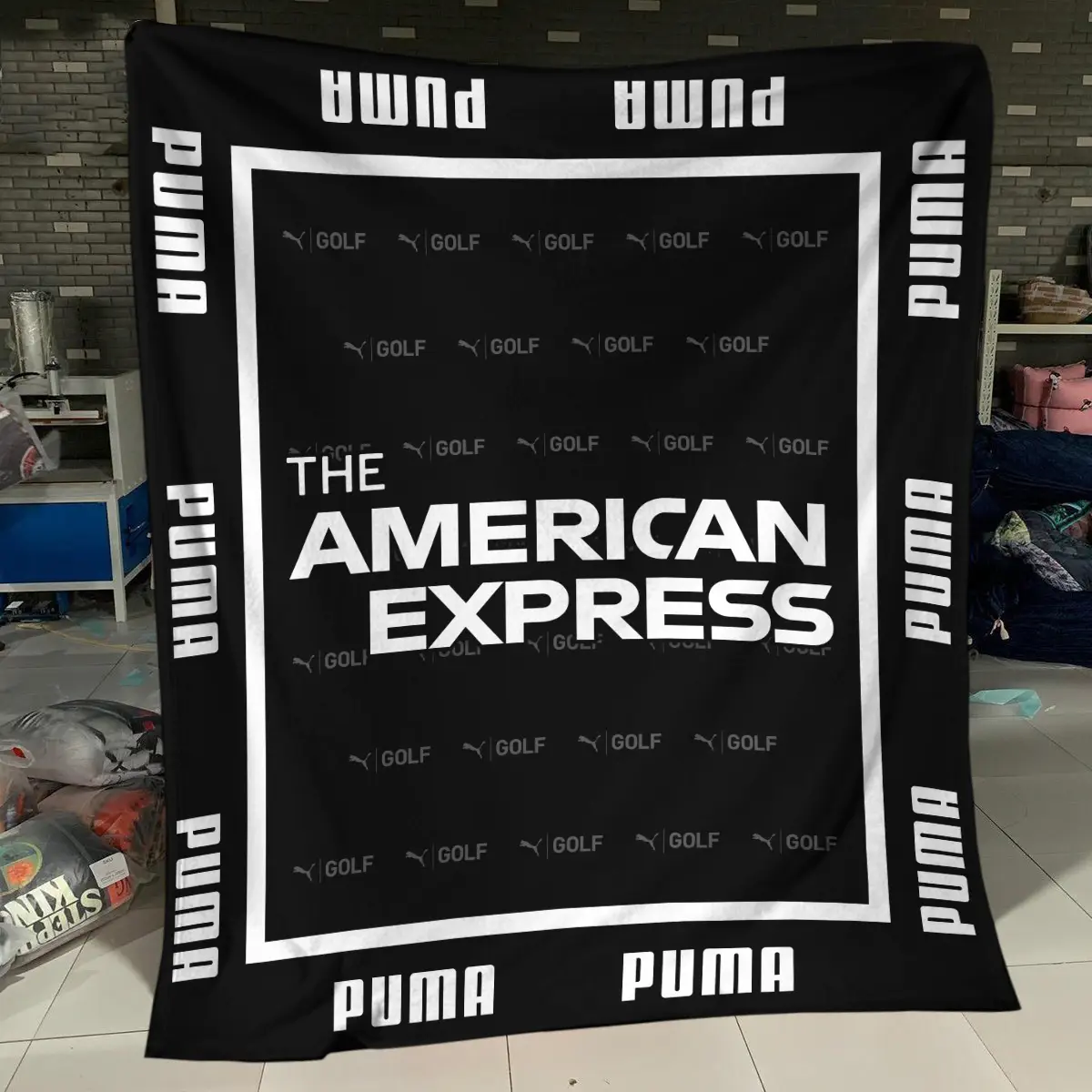 The American Express Golf Tournament PUMA Golf Brand Exclusive Logo All Over Prints BLAEG221024A01PUMBLK - Blanket