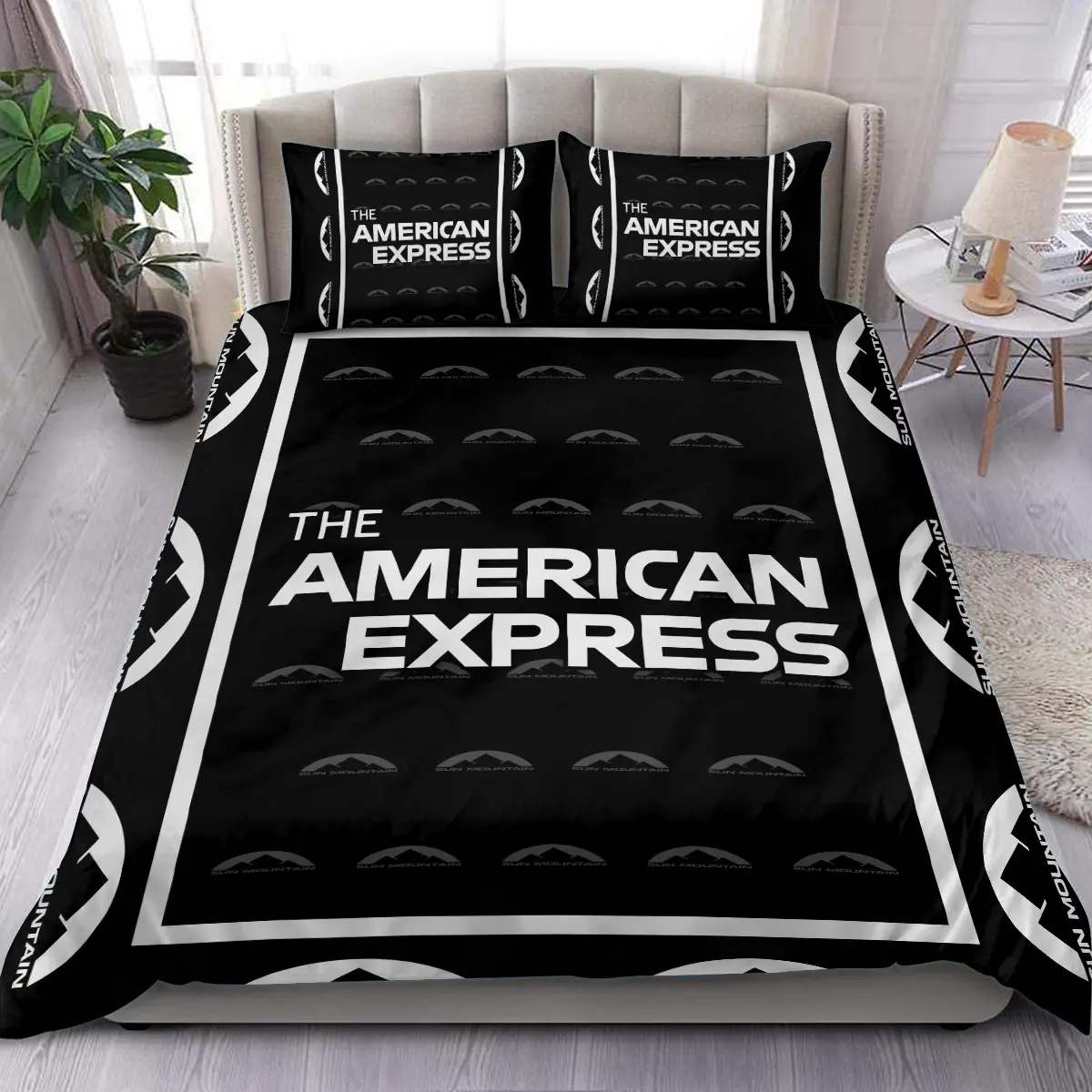 The American Express Golf Tournament Sun Mountain Brand Exclusive Logo All Over Prints BLAEG221024A01SMSJT - Bedding Set