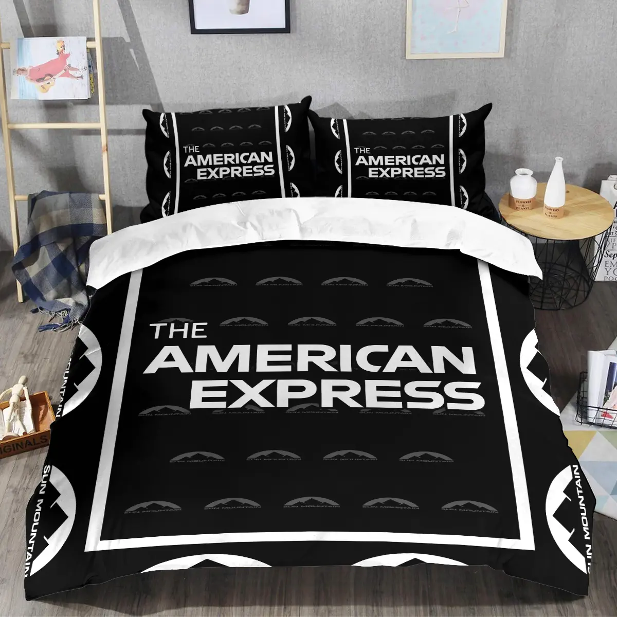 The American Express Golf Tournament Sun Mountain Brand Exclusive Logo All Over Prints BLAEG221024A01SMSJT - Bedding Set