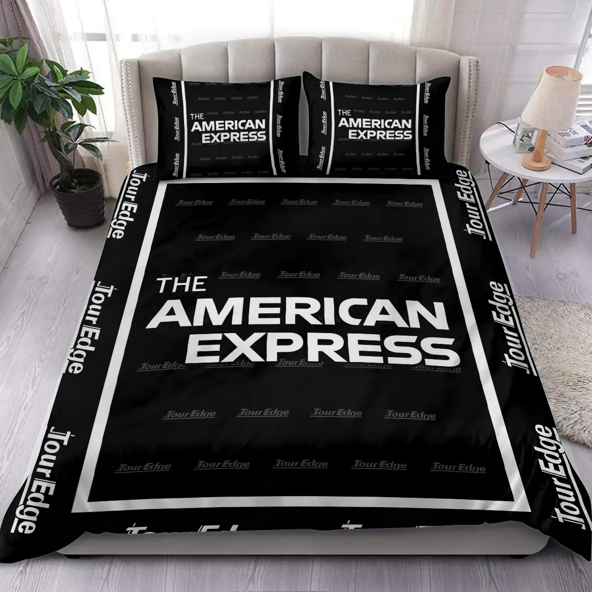 The American Express Golf Tournament Tour Edge Brand Exclusive Logo All Over Prints BLAEG221024A01TESJT - Bedding Set