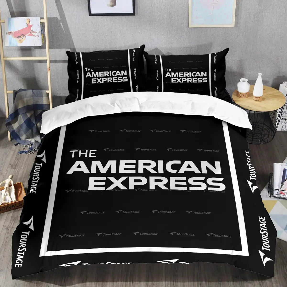 The American Express Golf Tournament Tourstage Brand Exclusive Logo All Over Prints BLAEG221024A01TOUSJT - Bedding Set