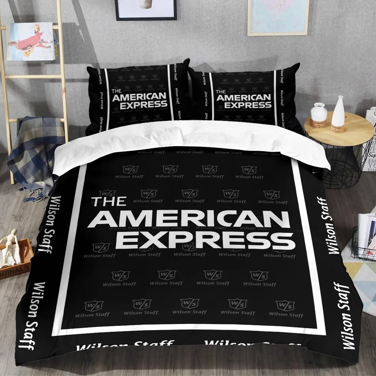 The American Express Golf Tournament Wilson Staff Brand Exclusive Logo All Over Prints BLAEG221024A01WSSJT - Bedding Set