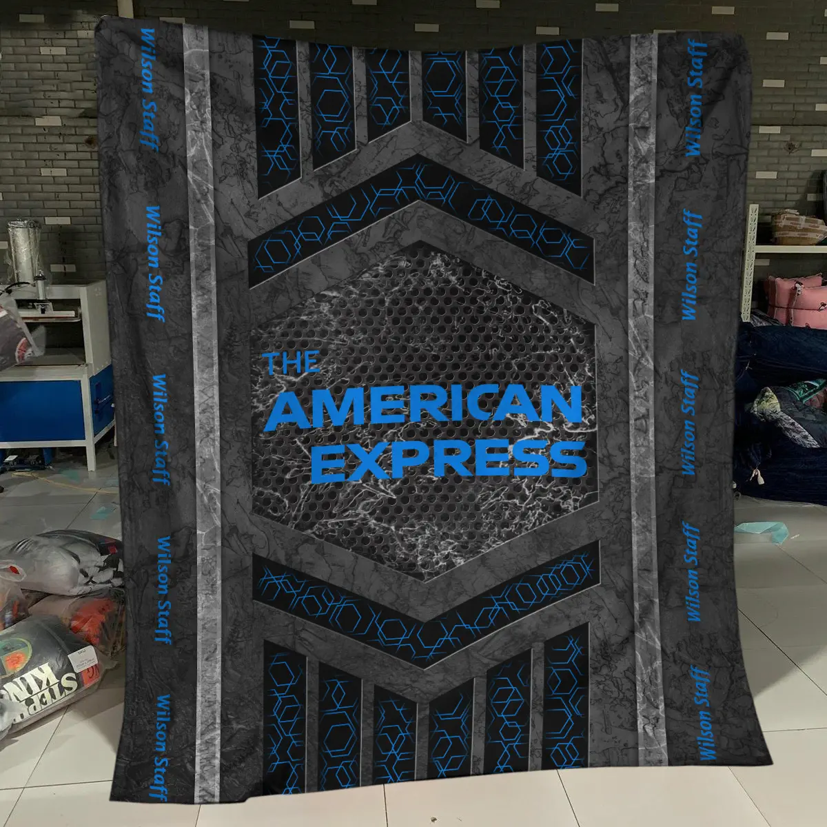 The American Express Golf Tournament Wilson Staff Brand Exclusive Logo All Over Prints BLAEG231024A01WSBLK - Blanket