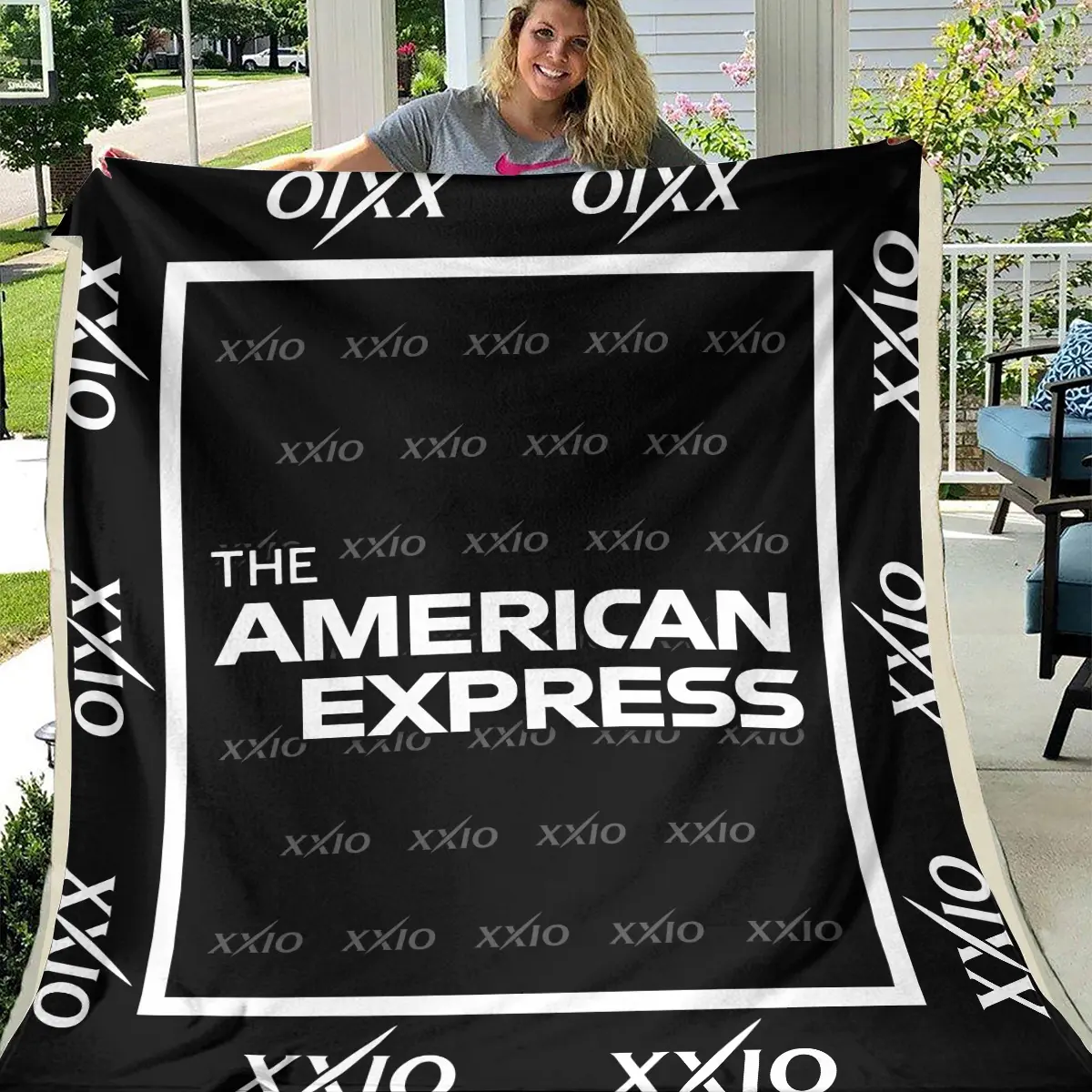 The American Express Golf Tournament XXIO Brand Exclusive Logo All Over Prints BLAEG221024A01XXBLK - Blanket