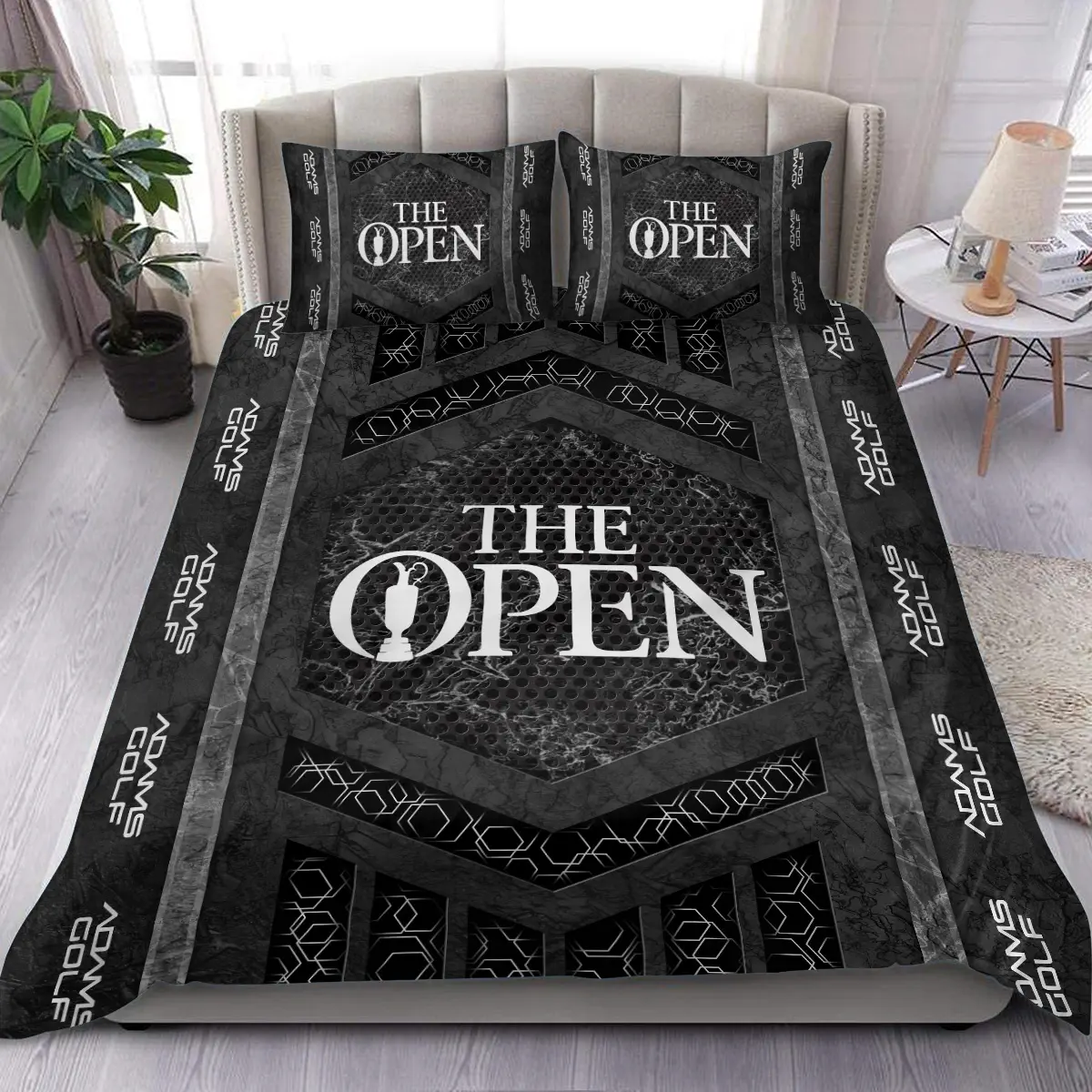 125th U.S. Open Tournament Adams Golf Brand Exclusive Logo All Over Prints BL125231024A01AGBLK - Blanket