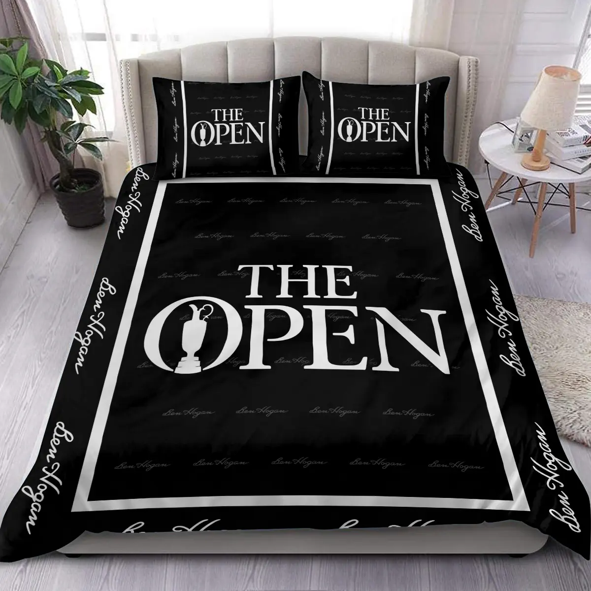 125th U.S. Open Tournament Ben Hogan Brand Exclusive Logo All Over Prints BL125221024A01BHBLK - Blanket