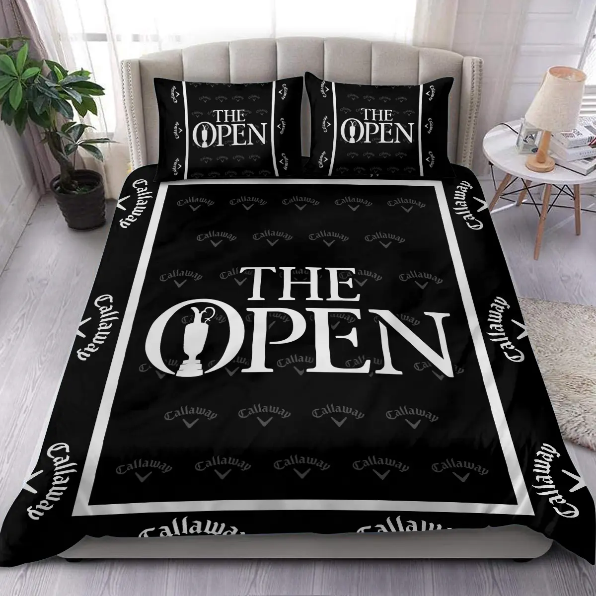 The Open Championship Tournament Callaway Brand Exclusive Logo All Over Prints BLTOC221024A01CLWSJT - Bedding Set