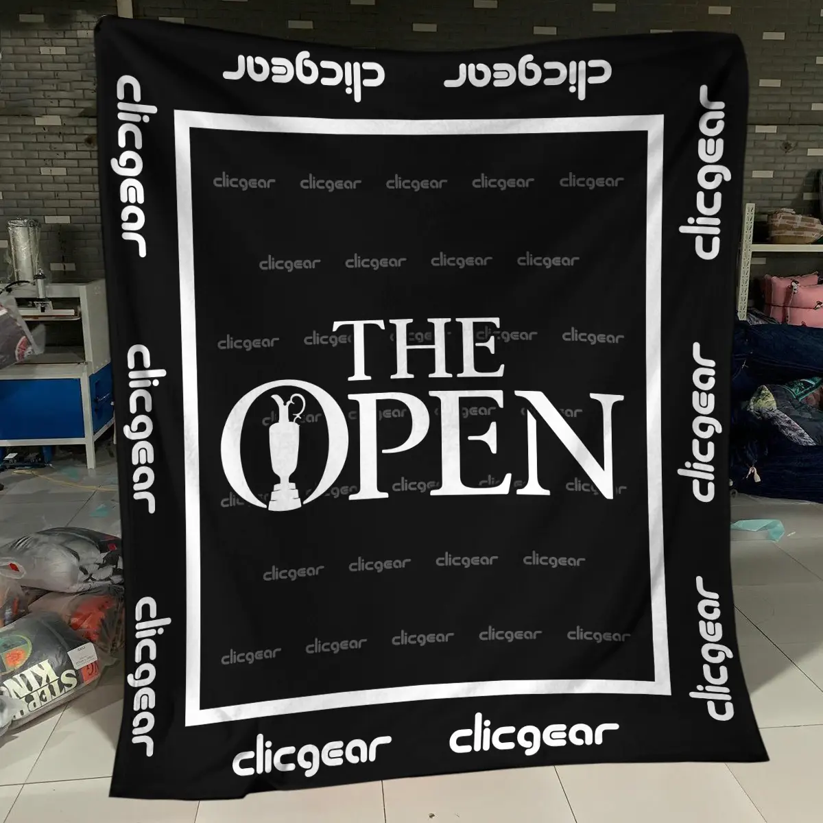 125th U.S. Open Tournament Clicgear Brand Exclusive Logo All Over Prints BL125221024A01CLIBLK - Blanket