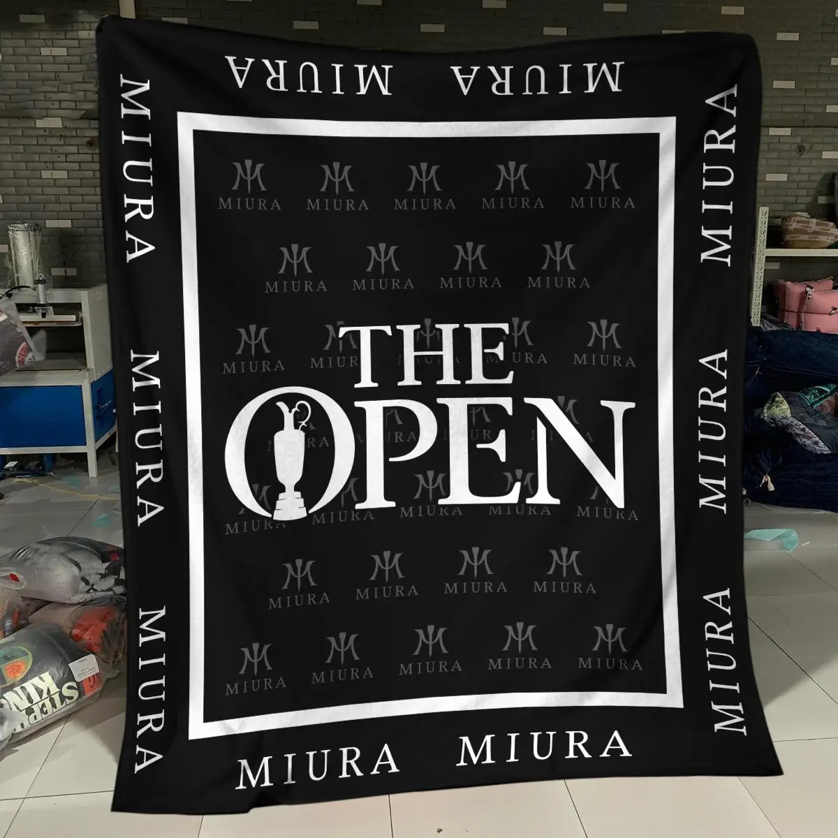 Masters Tournament Tournament Miura Golf Brand Exclusive Logo All Over Prints BLMT221024A01MGBLK - Blanket