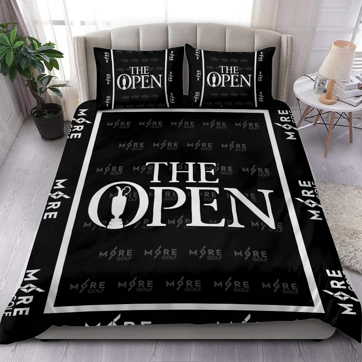 125th U.S. Open Tournament More Golf Brand Exclusive Logo All Over Prints BL125221024A01MORBLK - Blanket