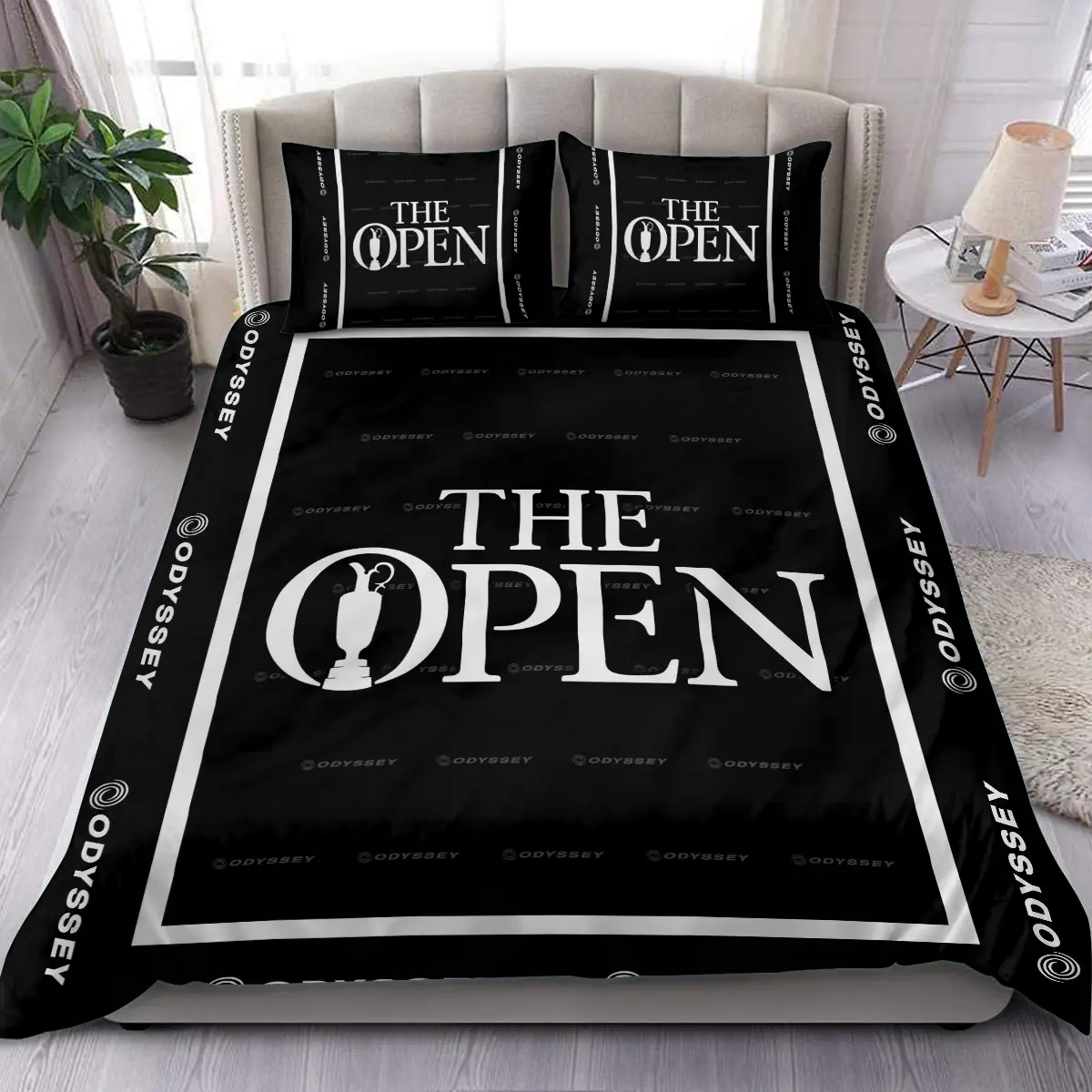 125th U.S. Open Tournament Odyssey Brand Exclusive Logo All Over Prints BL125221024A01ODBLK - Blanket