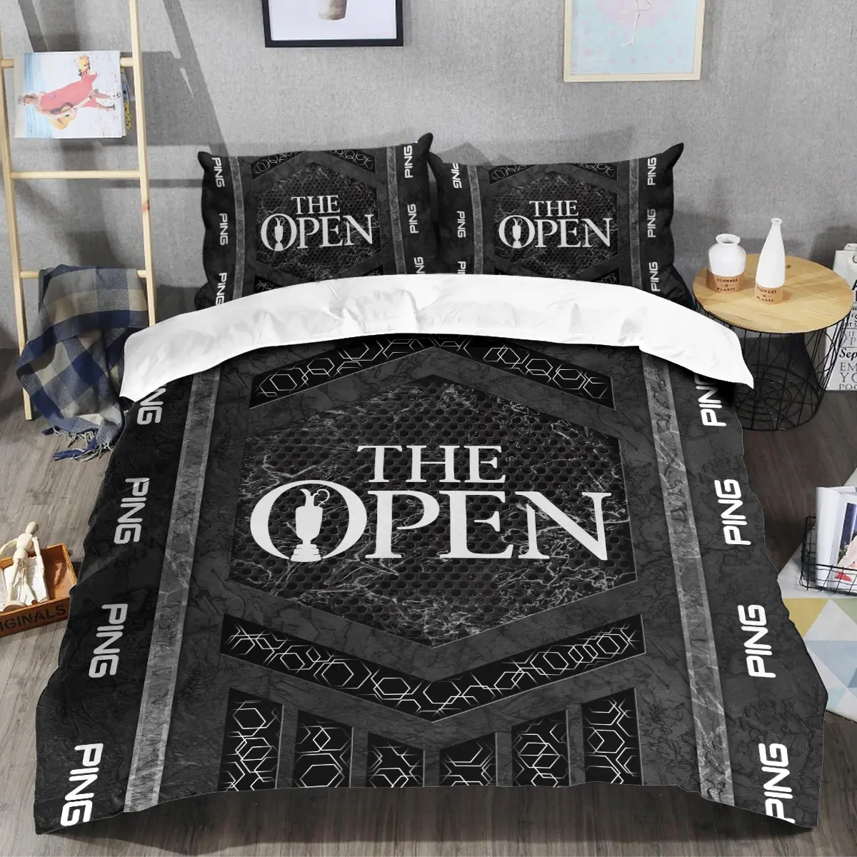 The Open Championship Tournament Ping Brand Exclusive Logo All Over Prints BLTOC231024A01PISJT - Bedding Set