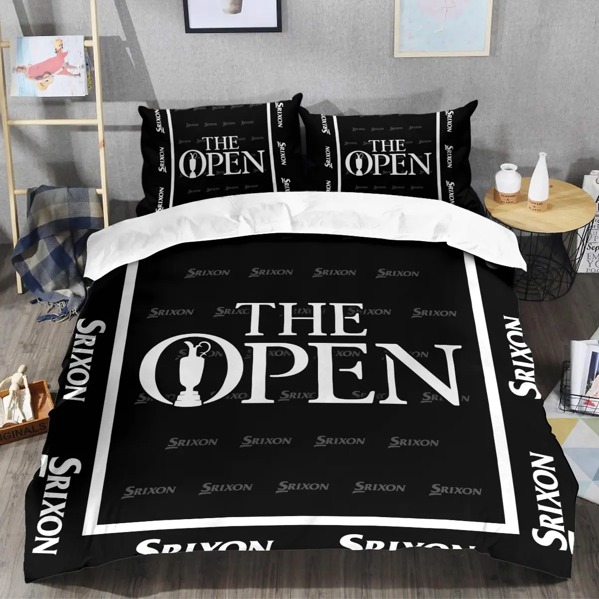 The Open Championship Tournament Srixon Brand Exclusive Logo All Over Prints BLTOC221024A01SRSJT - Bedding Set