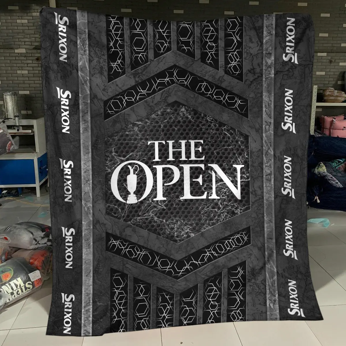 The Open Championship Tournament Srixon Brand Exclusive Logo All Over Prints BLTOC231024A01SRBLK - Blanket