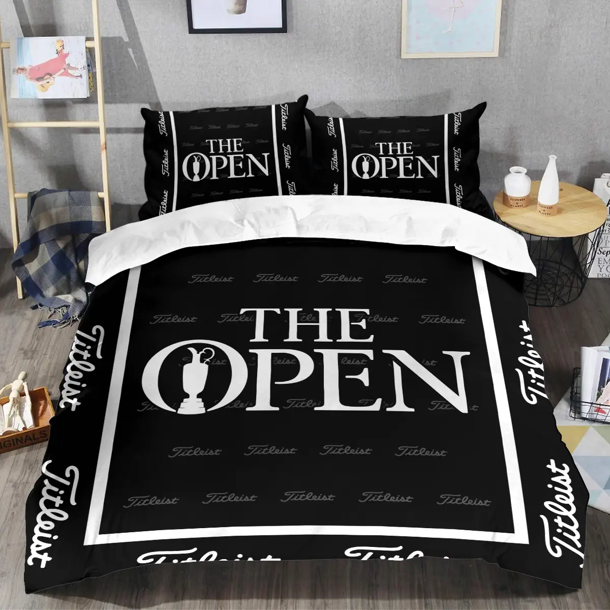 The Open Championship Tournament Titleist Brand Exclusive Logo All Over Prints BLTOC221024A01TLSJT - Bedding Set