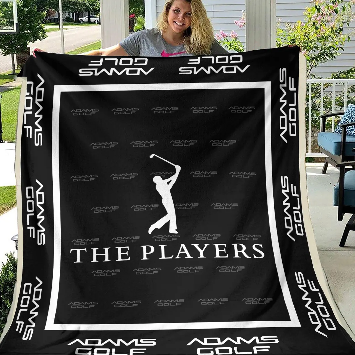 The Players Championship Tournament Adams Golf Brand Exclusive Logo All Over Prints BLTPS221024A01AGBLK - Blanket