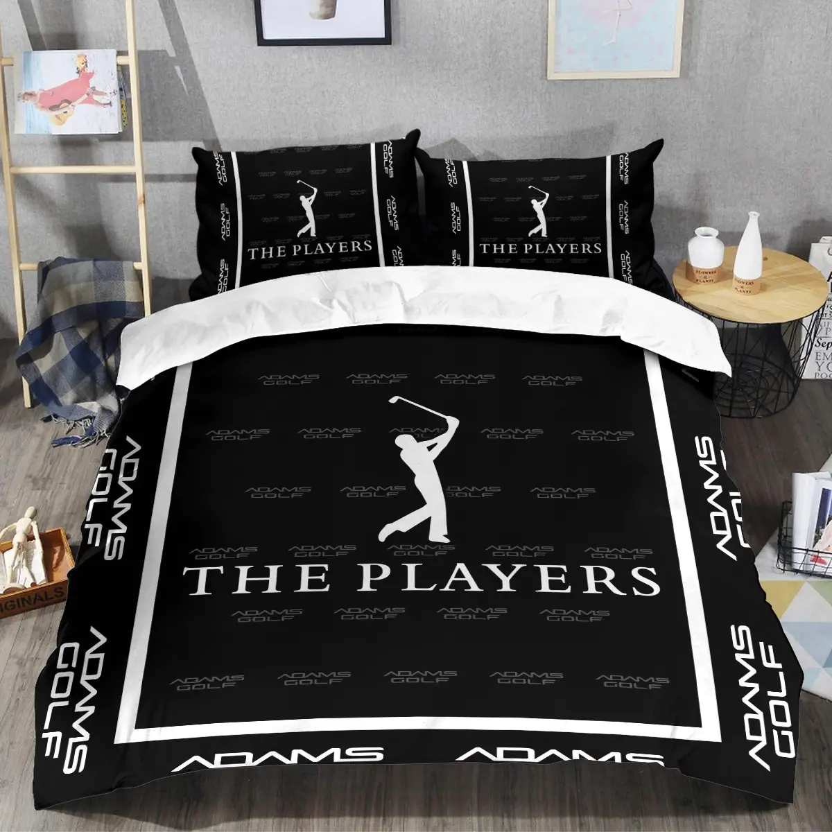 The Players Championship Tournament Adams Golf Brand Exclusive Logo All Over Prints BLTPS221024A01AGSJT - Bedding Set