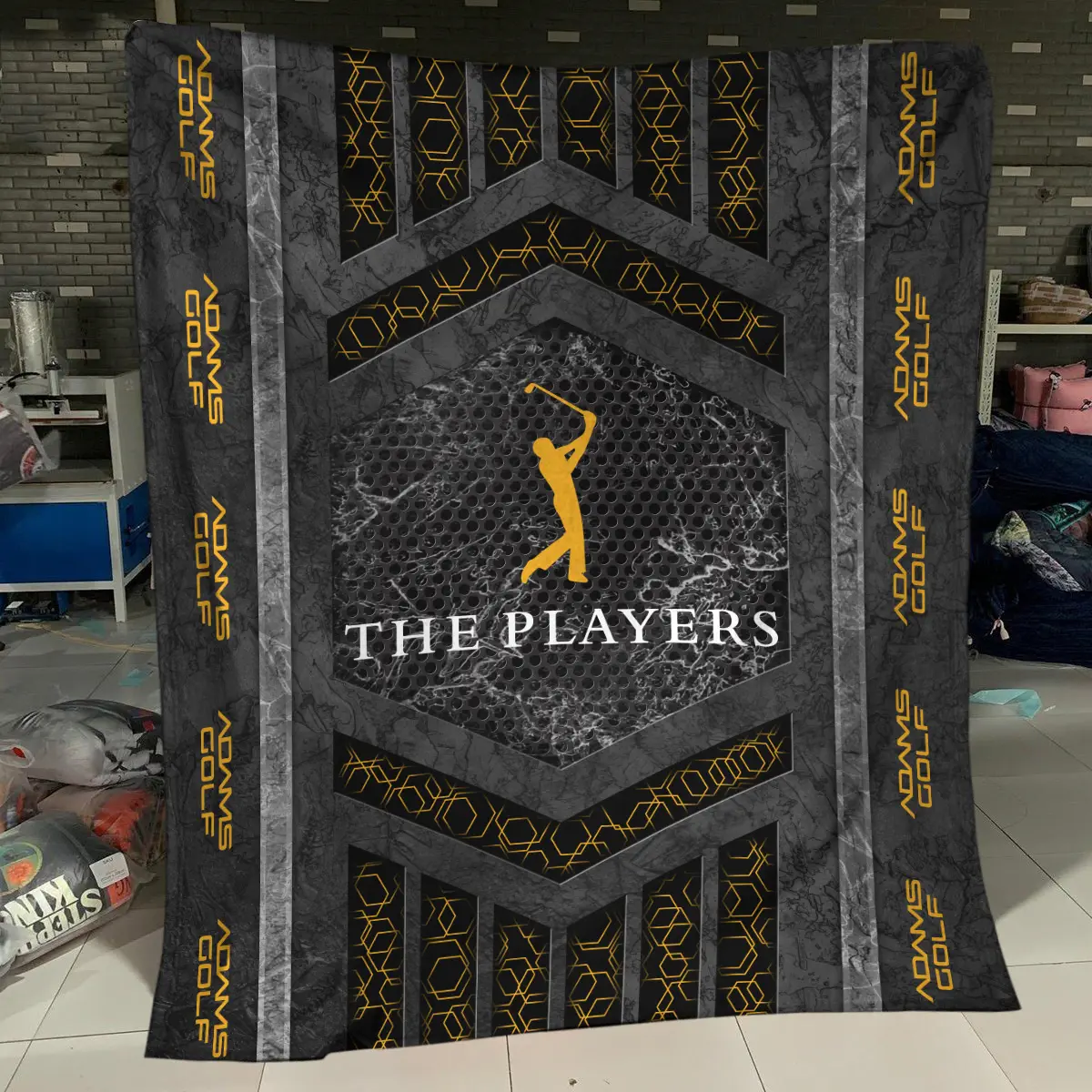 The Players Championship Tournament Adams Golf Brand Exclusive Logo All Over Prints BLTPS231024A01AGBLK - Blanket