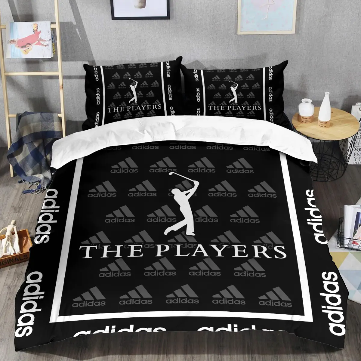 The Players Championship Tournament Adidas Brand Exclusive Logo All Over Prints BLTPS221024A01ADSJT - Bedding Set