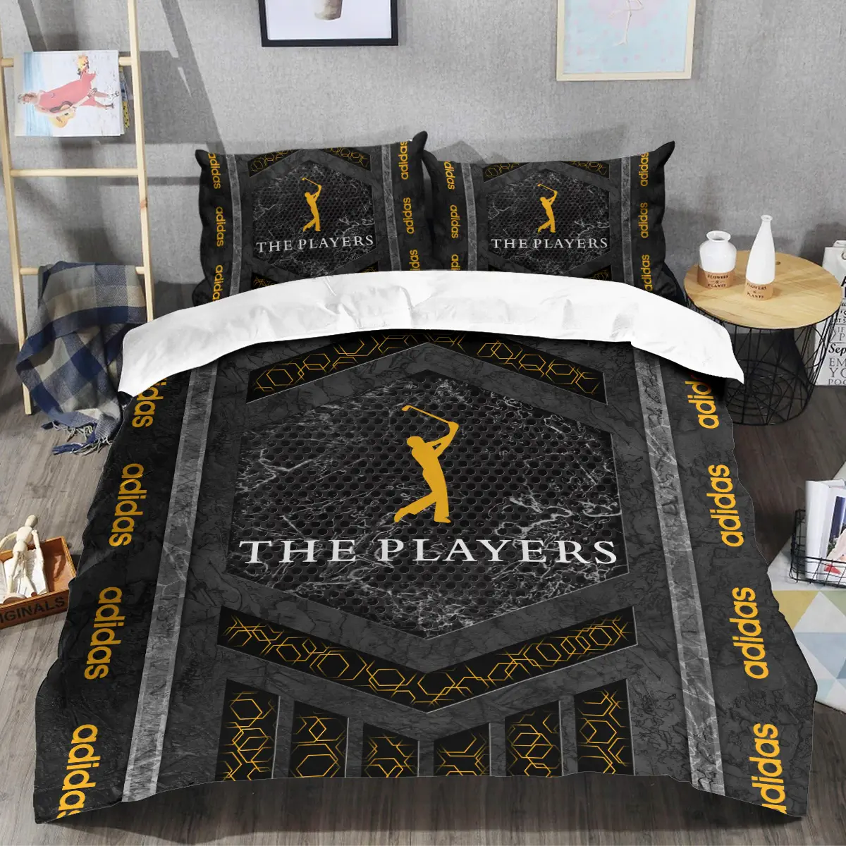 The Players Championship Tournament Adidas Brand Exclusive Logo All Over Prints BLTPS231024A01ADSJT - Bedding Set