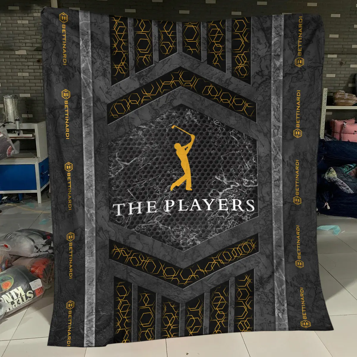 The Players Championship Tournament Bettinardi Golf Brand Exclusive Logo All Over Prints BLTPS231024A01BGBLK - Blanket