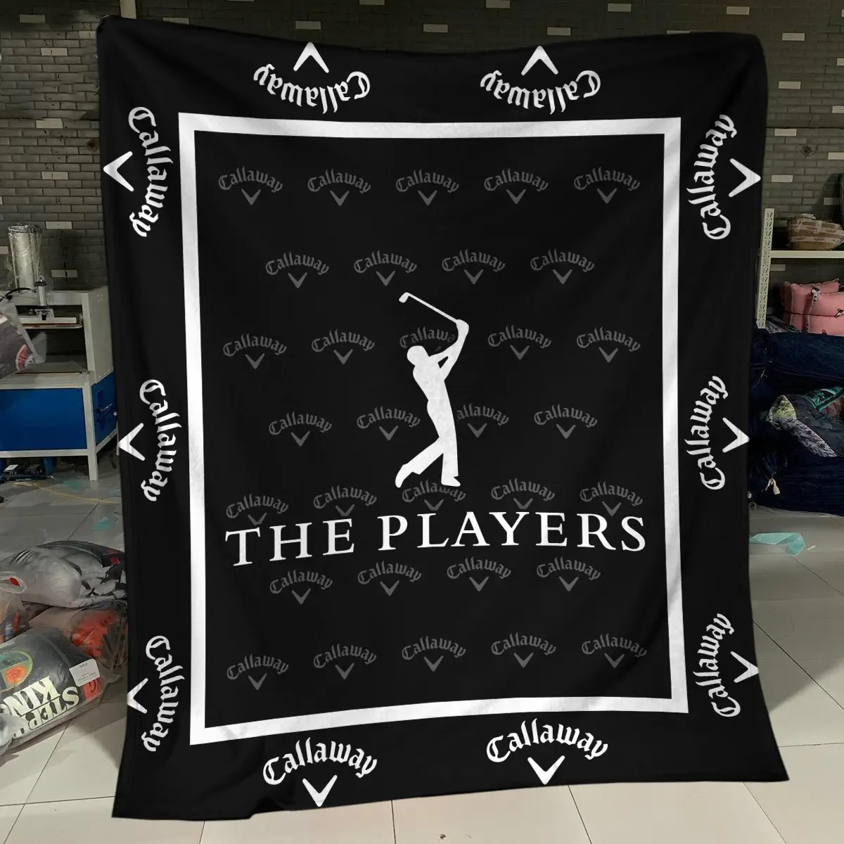 The Players Championship Tournament Callaway Brand Exclusive Logo All Over Prints BLTPS221024A01CLWBLK - Blanket