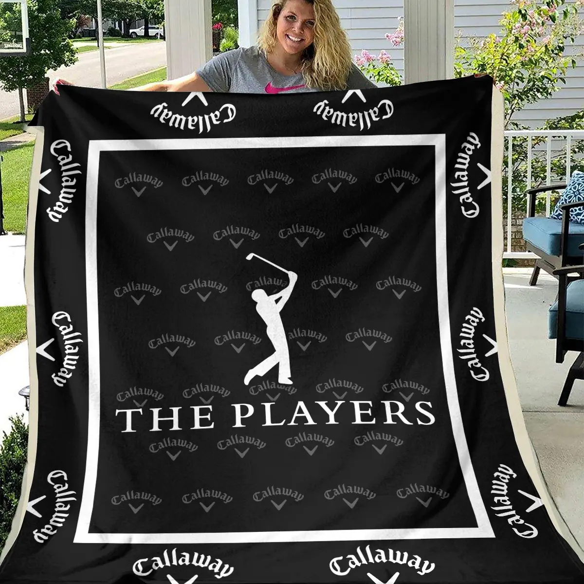 The Players Championship Tournament Callaway Brand Exclusive Logo All Over Prints BLTPS221024A01CLWBLK - Blanket