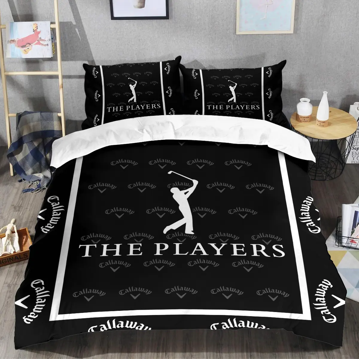 The Players Championship Tournament Callaway Brand Exclusive Logo All Over Prints BLTPS221024A01CLWSJT - Bedding Set