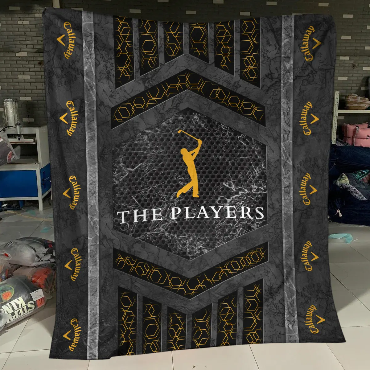 The Players Championship Tournament Callaway Brand Exclusive Logo All Over Prints BLTPS231024A01CLWBLK - Blanket