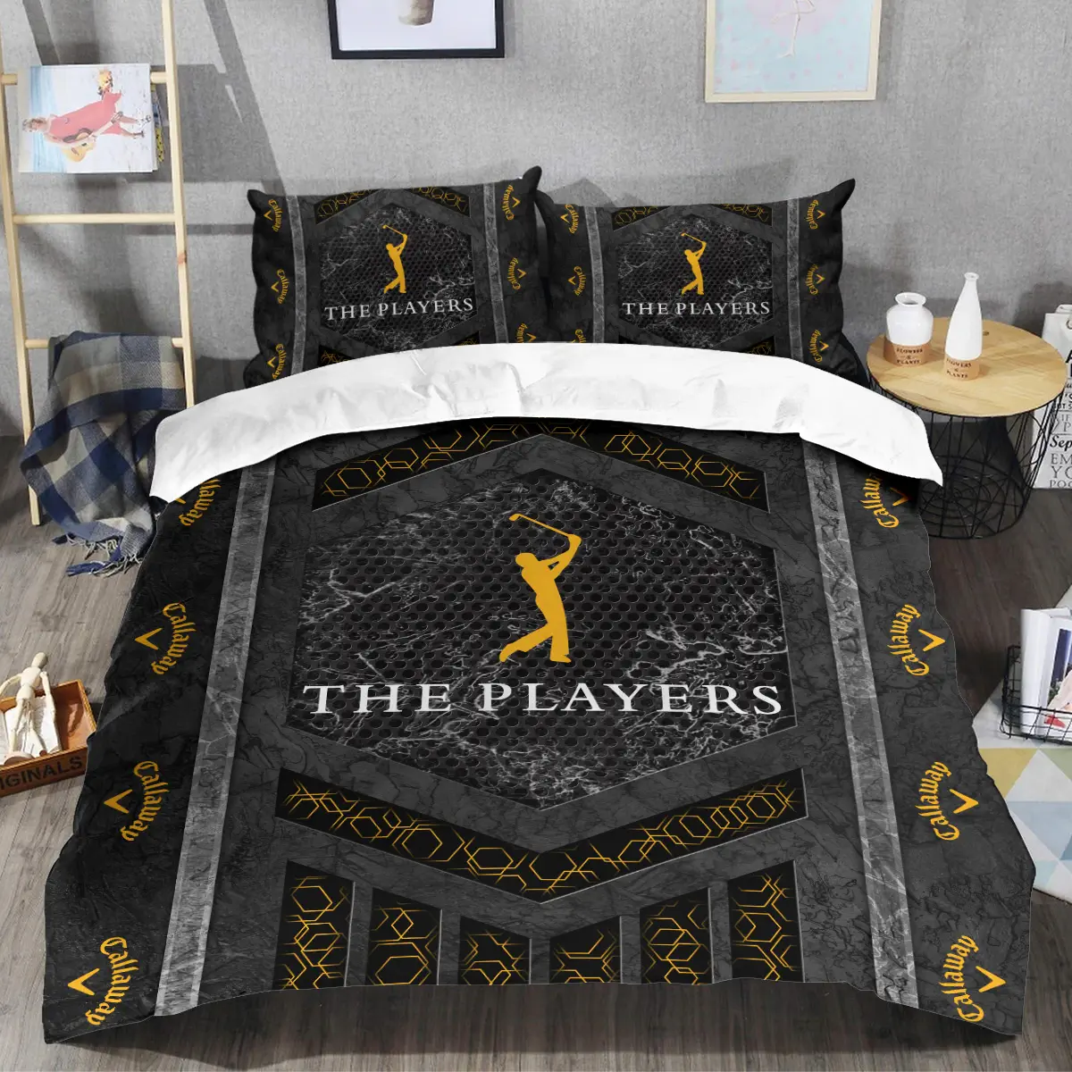 The Players Championship Tournament Callaway Brand Exclusive Logo All Over Prints BLTPS231024A01CLWSJT - Bedding Set