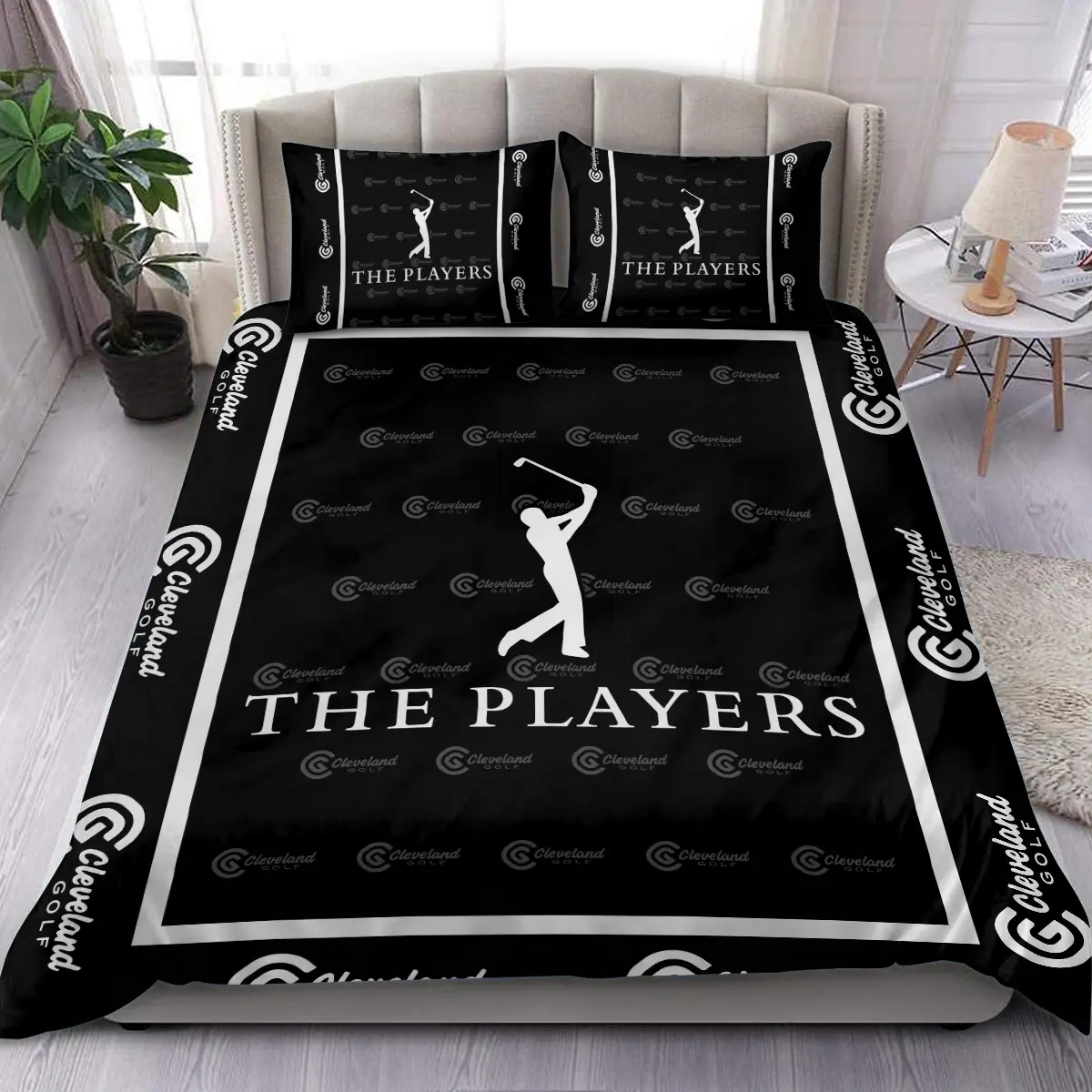 LPGA Tournament Cleveland Golf Brand Exclusive Logo All Over Prints BLLPGA221024A01CLBLK - Blanket