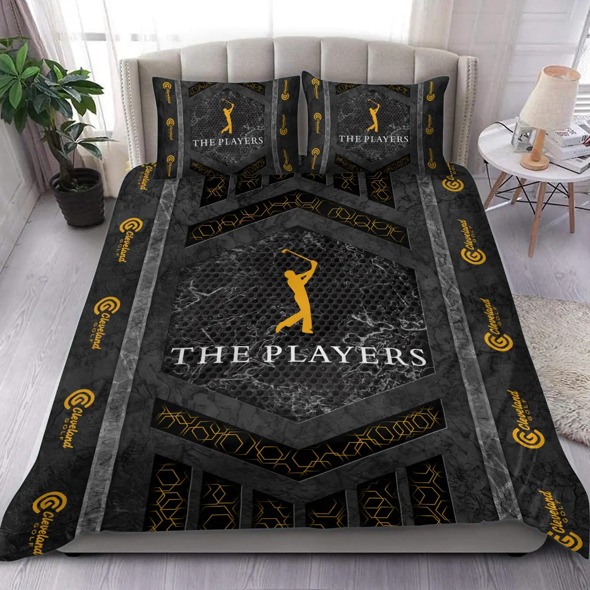 The Players Championship Tournament Cleveland Golf Brand Exclusive Logo All Over Prints BLTPS231024A01CLSJT - Bedding Set