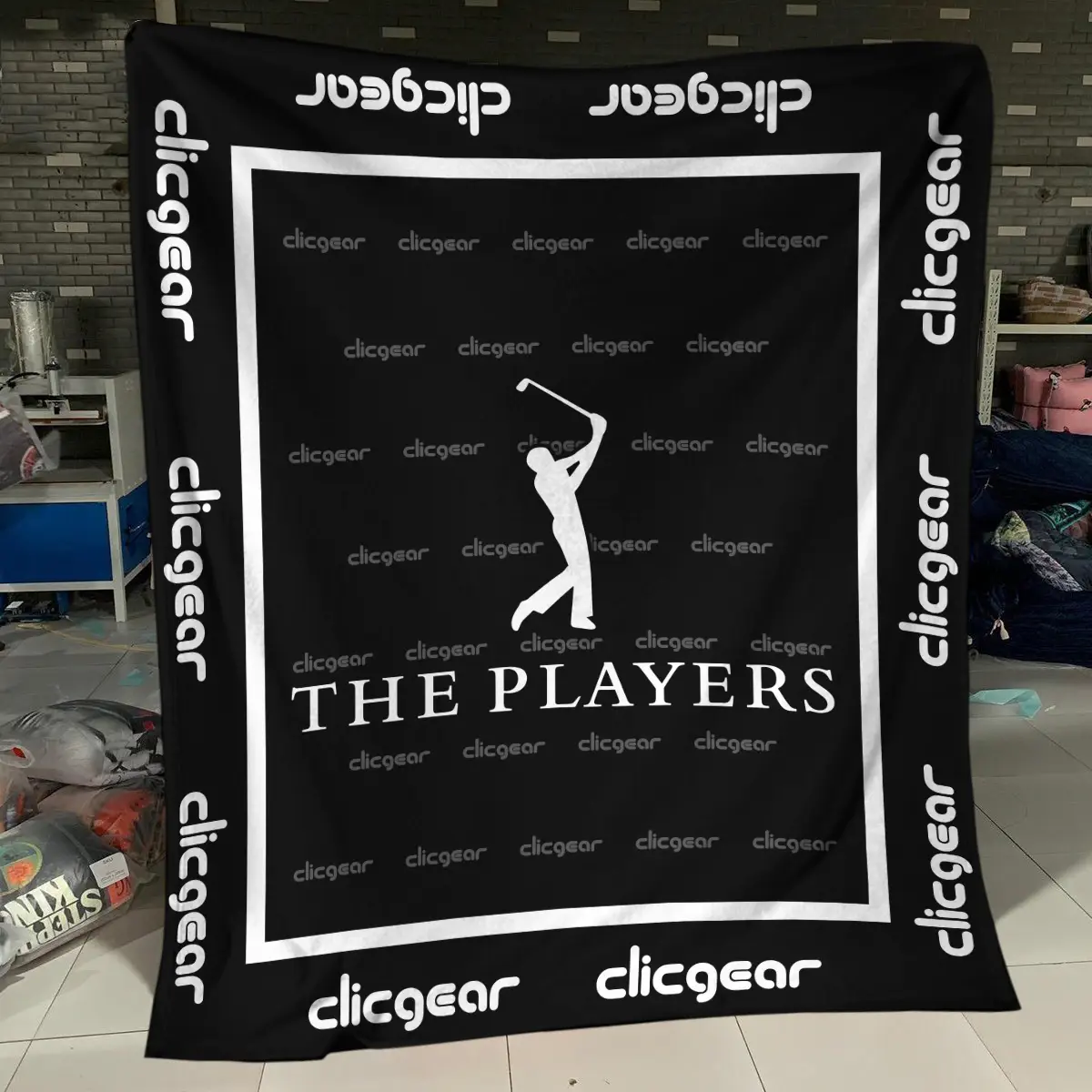 The Players Championship Tournament Clicgear Brand Exclusive Logo All Over Prints BLTPS221024A01CLIBLK - Blanket