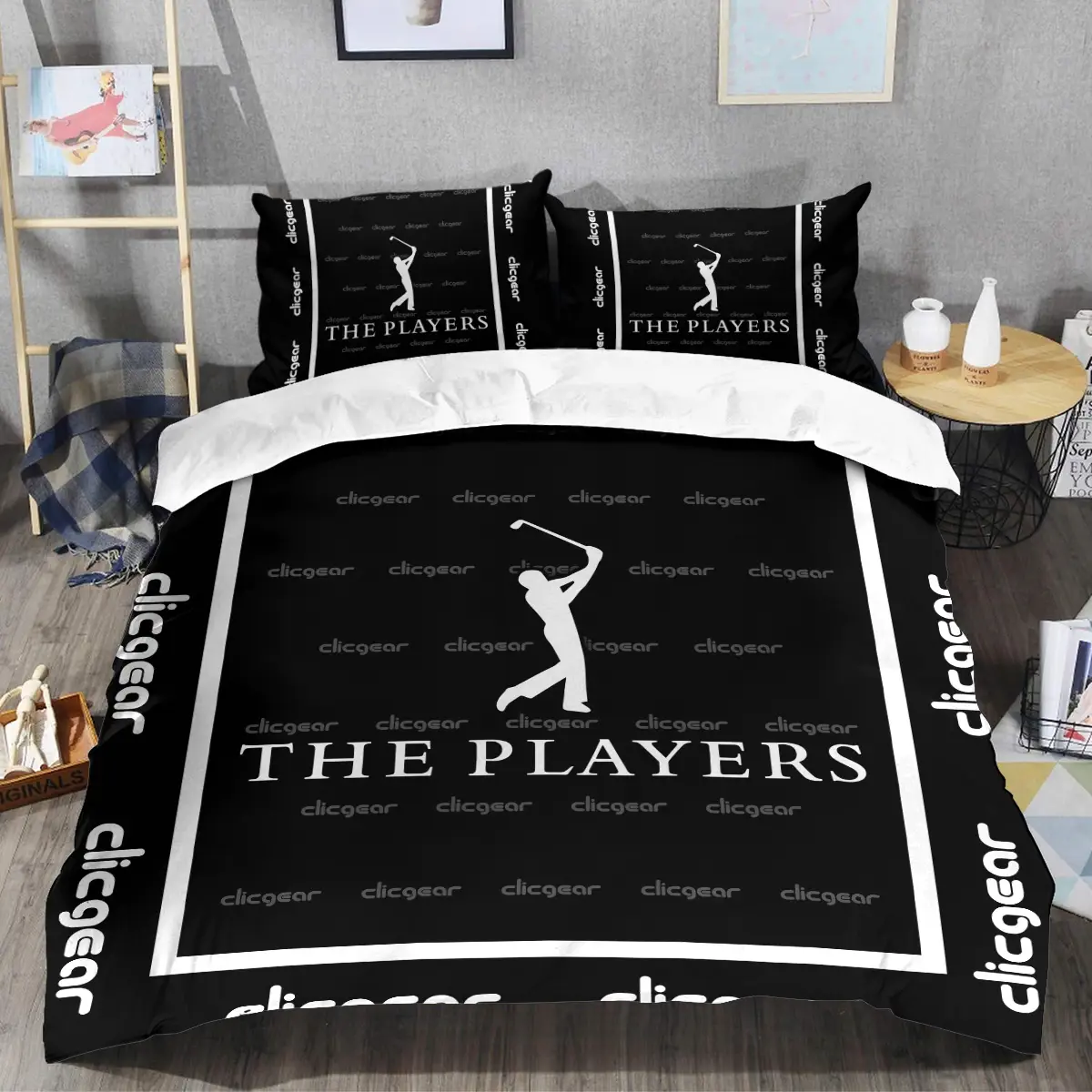 The Players Championship Tournament Clicgear Brand Exclusive Logo All Over Prints BLTPS221024A01CLISJT - Bedding Set