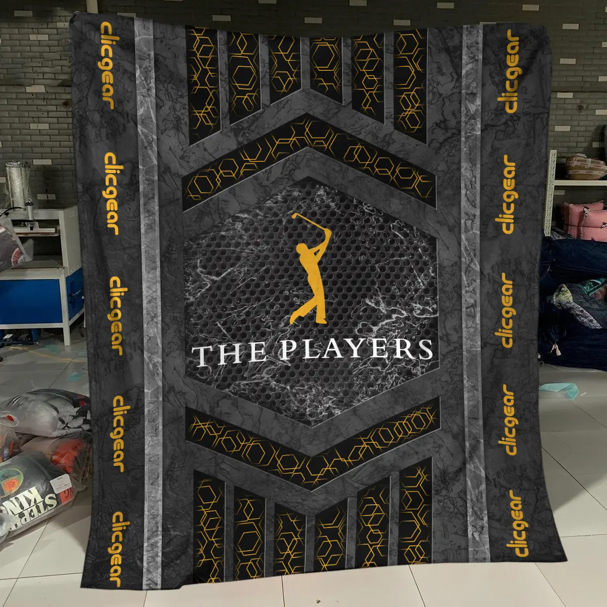 The Players Championship Tournament Clicgear Brand Exclusive Logo All Over Prints BLTPS231024A01CLIBLK - Blanket