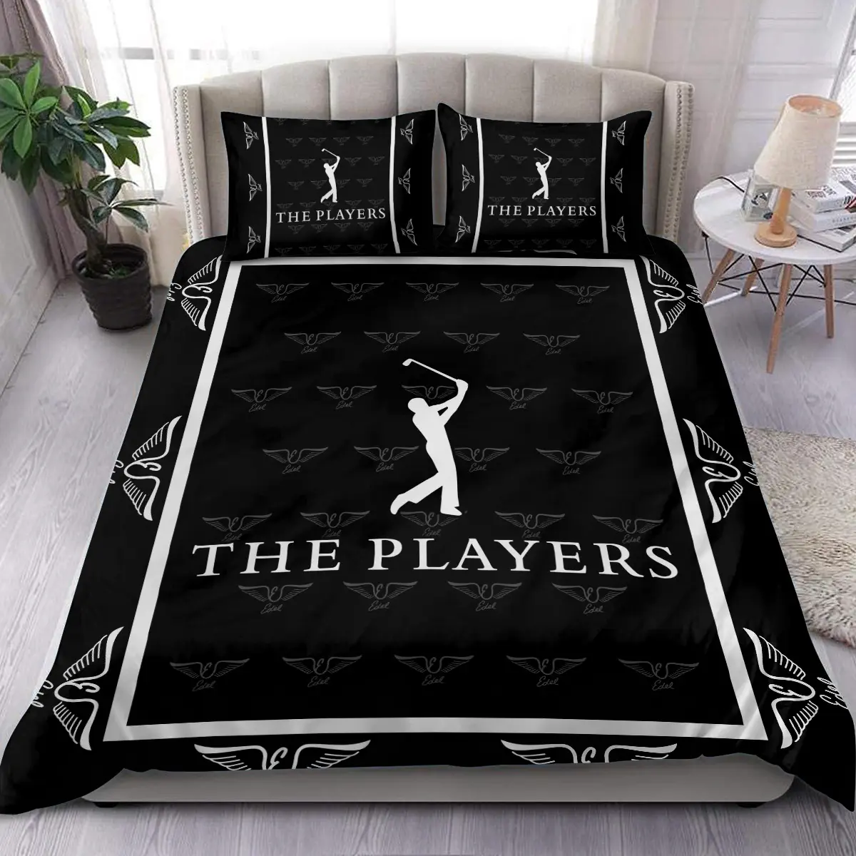 The Players Championship Tournament Edel Golf Brand Exclusive Logo All Over Prints BLTPS221024A01EGBLK - Blanket