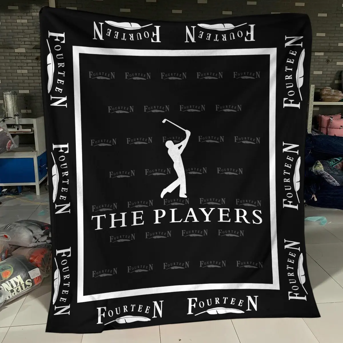 The Players Championship Tournament Fourteen Golf Brand Exclusive Logo All Over Prints BLTPS221024A01FGBLK - Blanket