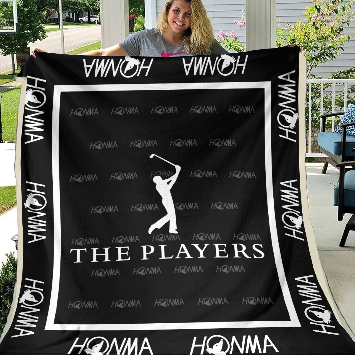 The Players Championship Tournament Honma Brand Exclusive Logo All Over Prints BLTPS221024A01HOBLK - Blanket