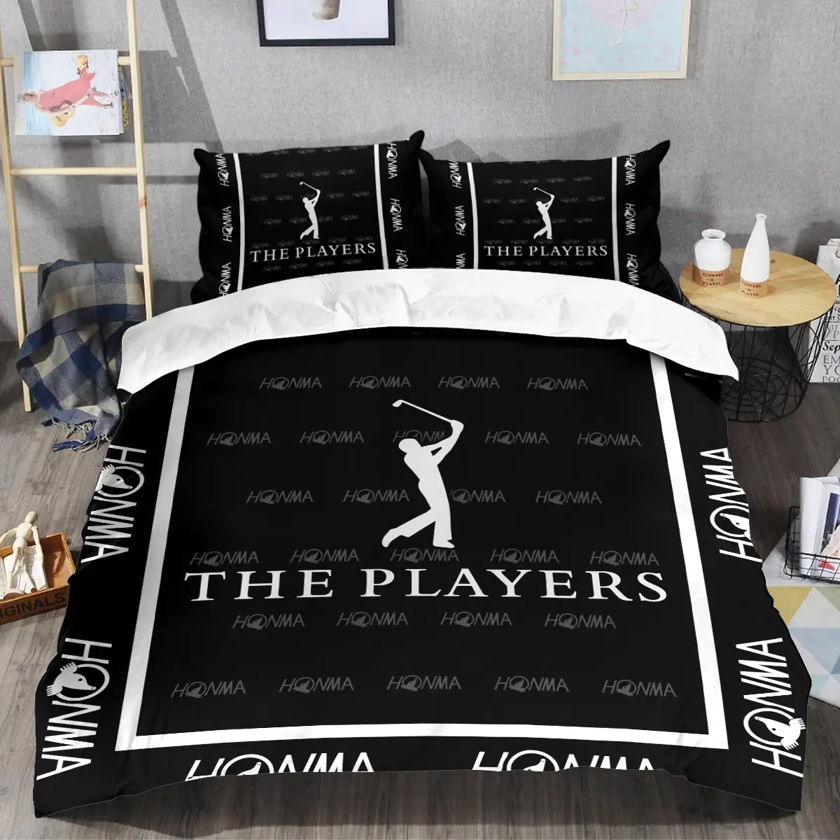 The Players Championship Tournament Honma Brand Exclusive Logo All Over Prints BLTPS221024A01HOSJT - Bedding Set