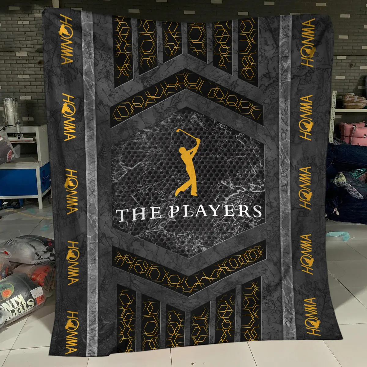 The Players Championship Tournament Honma Brand Exclusive Logo All Over Prints BLTPS231024A01HOBLK - Blanket