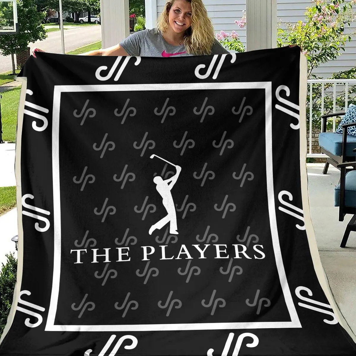 The Players Championship Tournament JP Golf Brand Exclusive Logo All Over Prints BLTPS221024A01JPBLK - Blanket