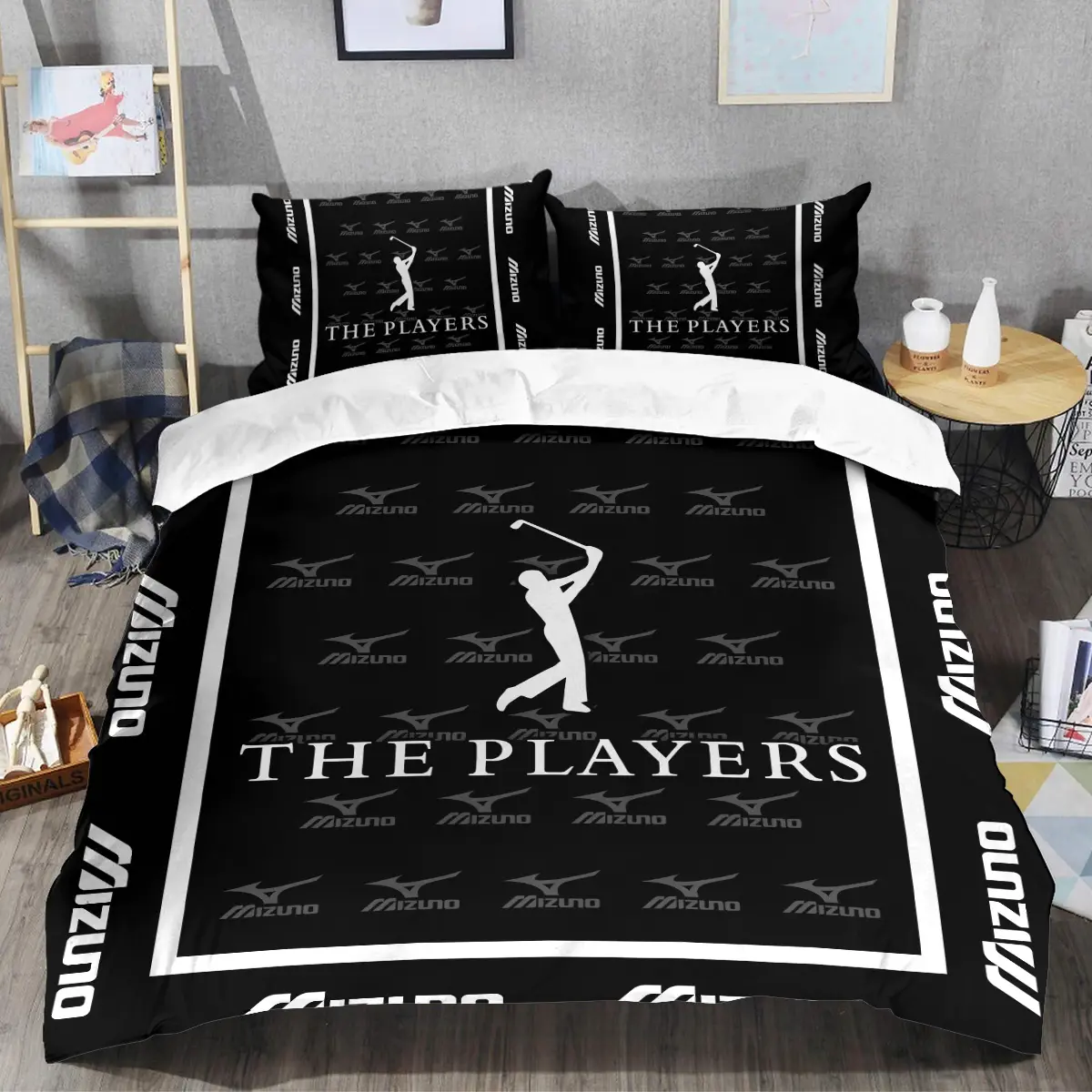 The Players Championship Tournament Mizuno Brand Exclusive Logo All Over Prints BLTPS221024A01MIZSJT - Bedding Set