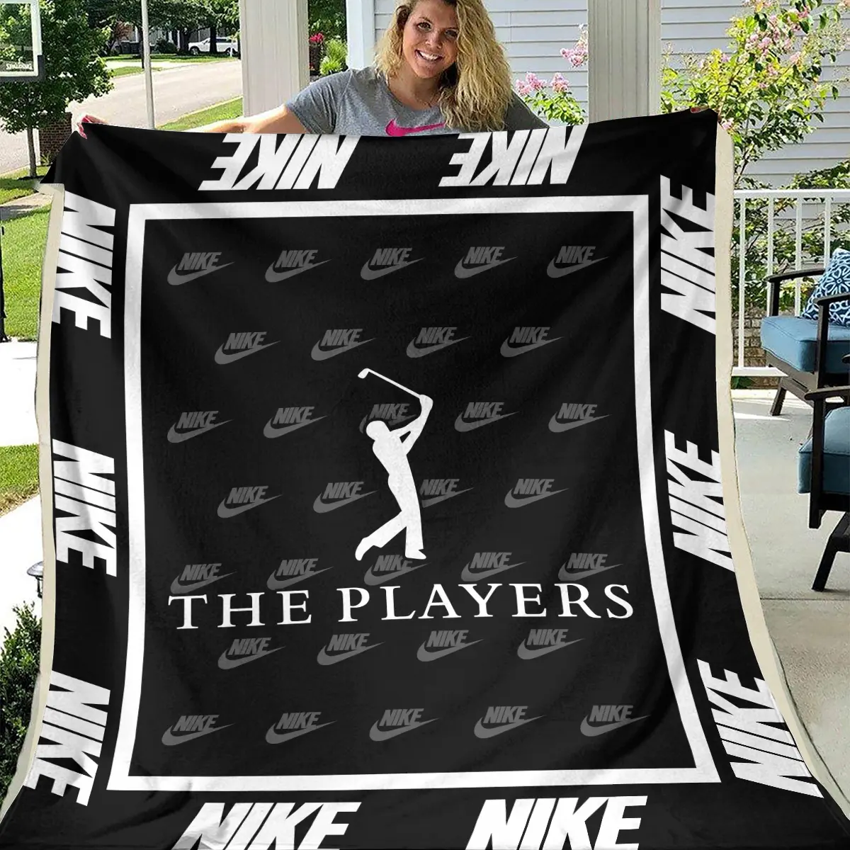 The Players Championship Tournament Nike Brand Exclusive Logo All Over Prints BLTPS221024A01NKBLK - Blanket